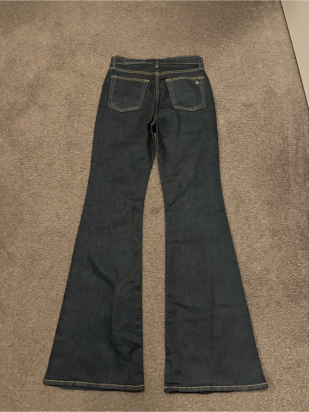 Rag & Bone Casey High Rise Flare Jeans In Rinse NWOT NEW